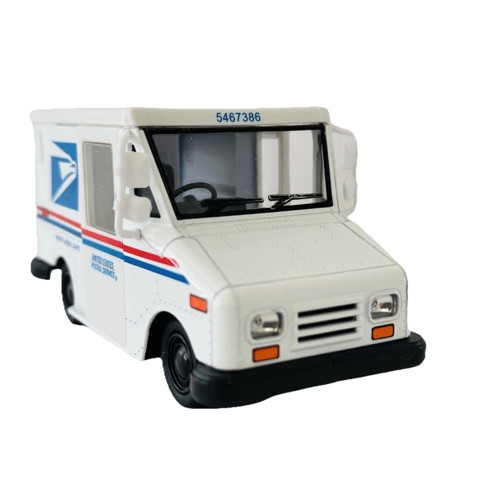 Kinsfun USPS LLV United States Postal Service Delivery Toy Truck 1:36 Pull Back - Picture 4 of 6